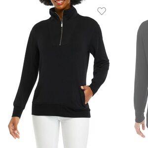 Crown & Ivy NWT❗️Black Half-Zip Sweater